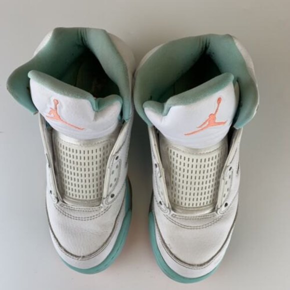 Air Jordan 5 Retro Light Aqua 2018 440892-100 Size 3.5 Women’s Size 5 - Picture 4 of 12